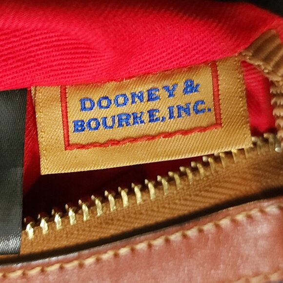 Dooney & Bourke Pebble Grain Navy Leather Crossbody Pouch Bag - Picture 10 of 11